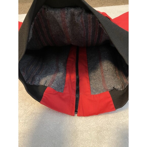Vintage Canyon Guide Outfitters Bomber Jacket Mens L Aztec Blanket Lined Red - Picture 15 of 16